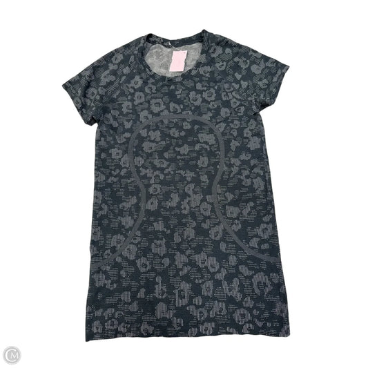 Athletic Top Short Sleeve By Lululemon In Navy, Size: S