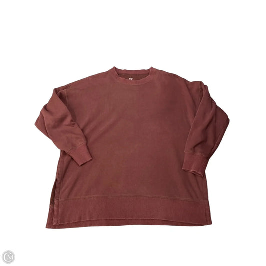 Sweatshirt Crewneck By Aerie In Maroon, Size: M