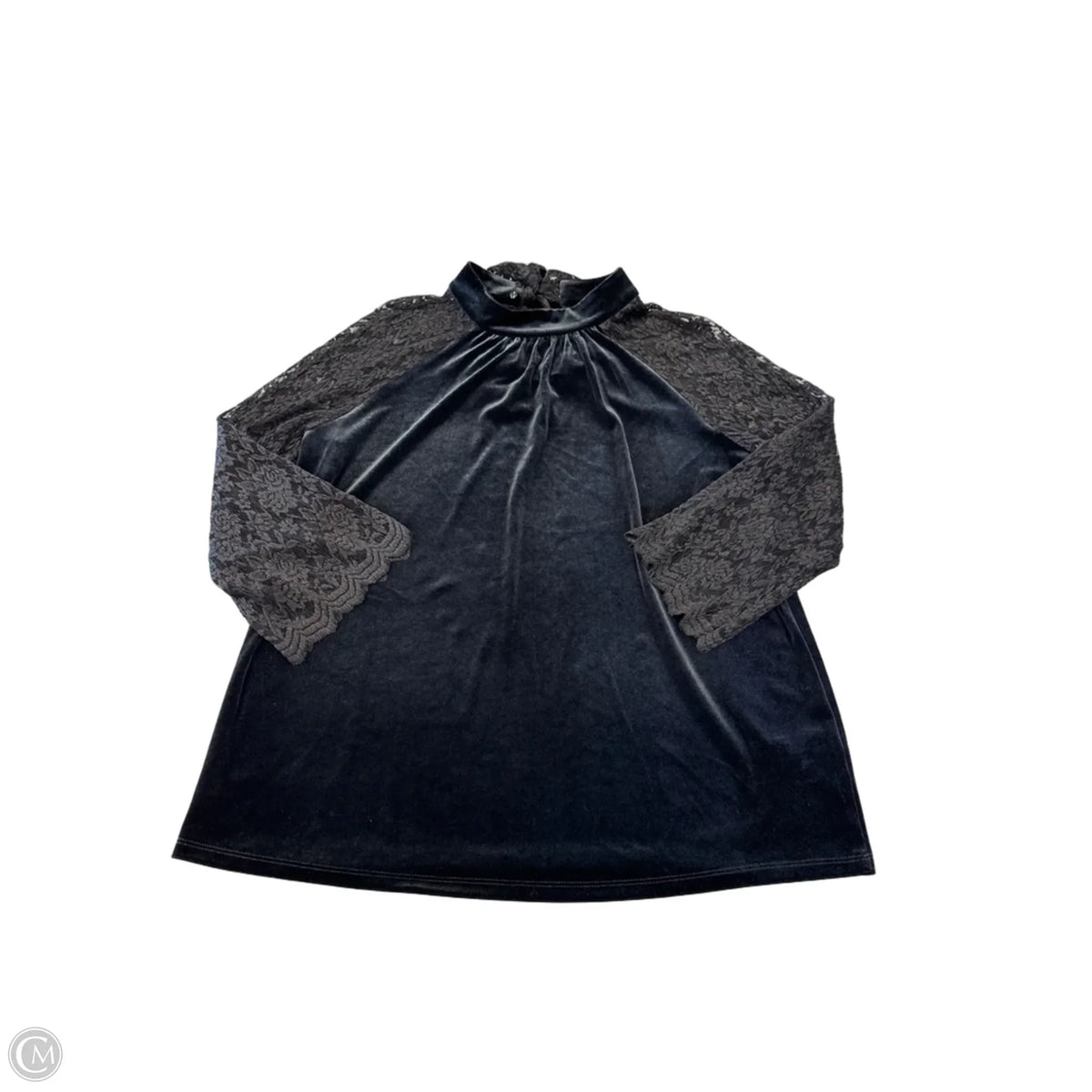 Blouse Long Sleeve By Ruff Hewn In Black, Size: M