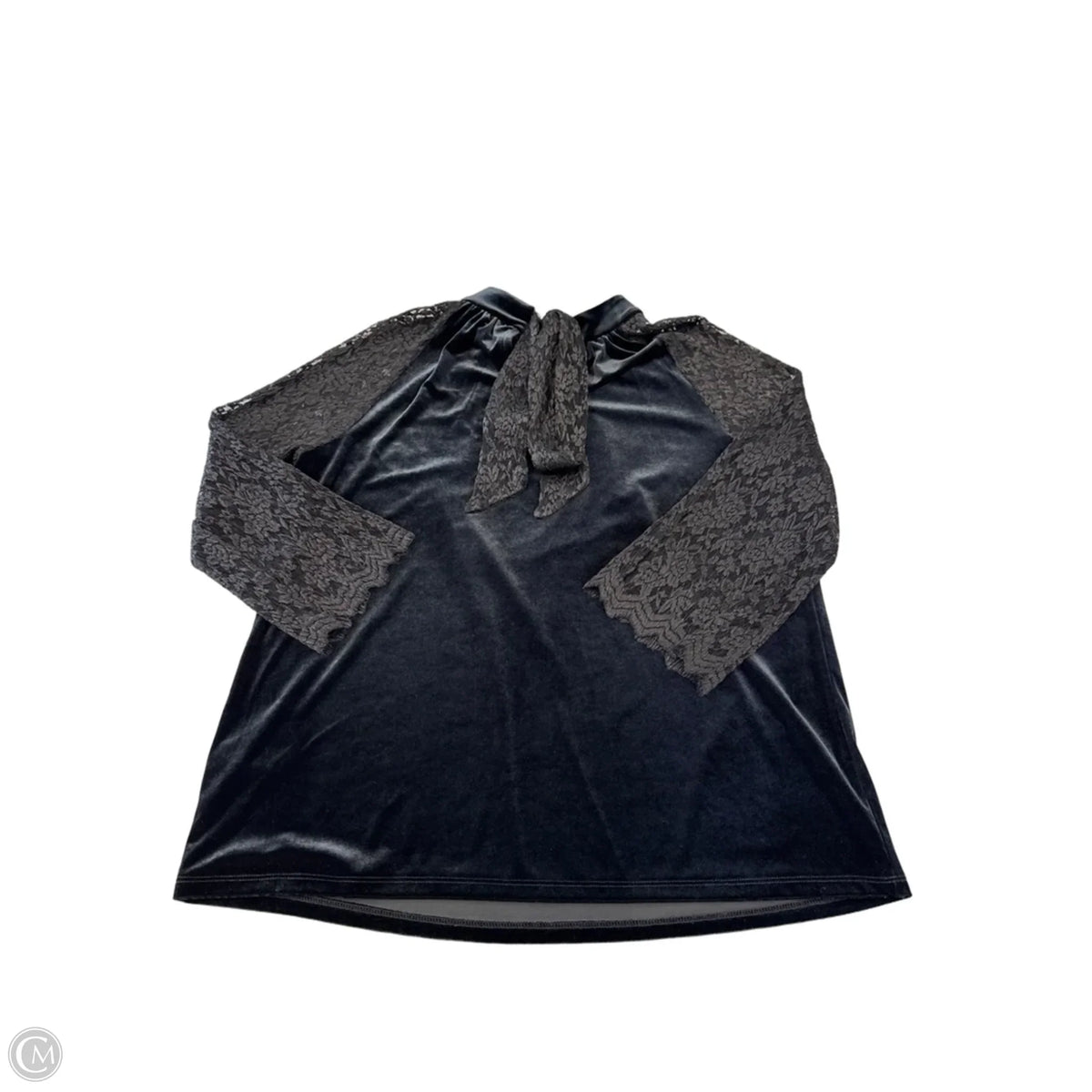 Blouse Long Sleeve By Ruff Hewn In Black, Size: M