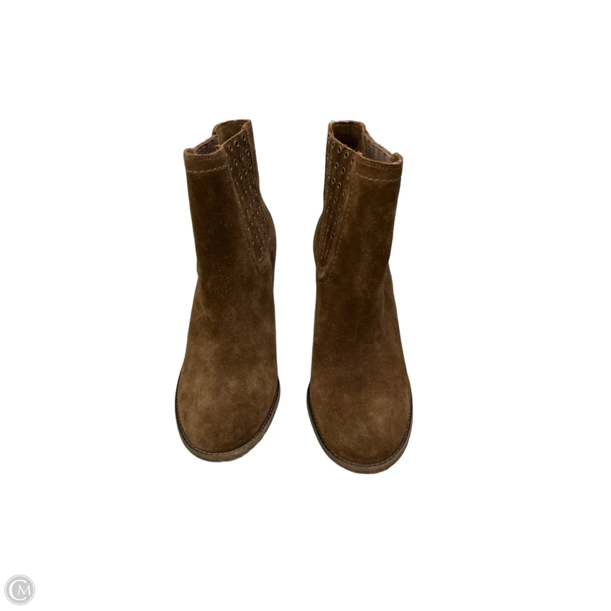 Boots Ankle Heels By Cma In Brown, Size: 8