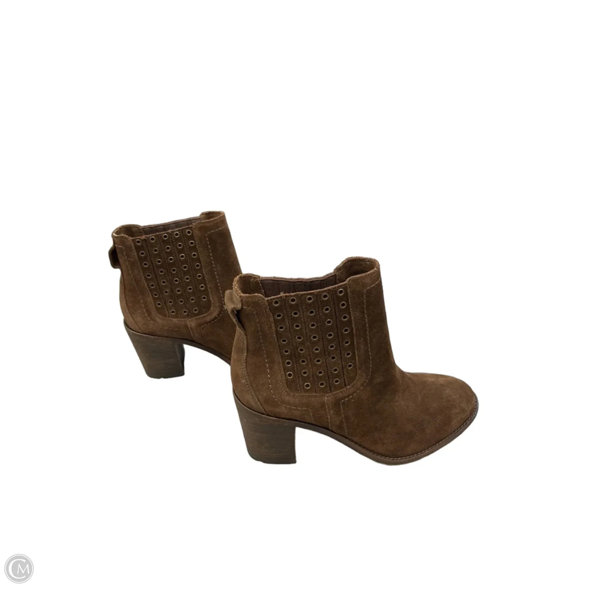 Boots Ankle Heels By Cma In Brown, Size: 8