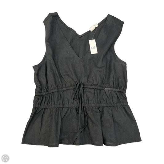 Top Sleeveless By Gap In Black, Size: S
