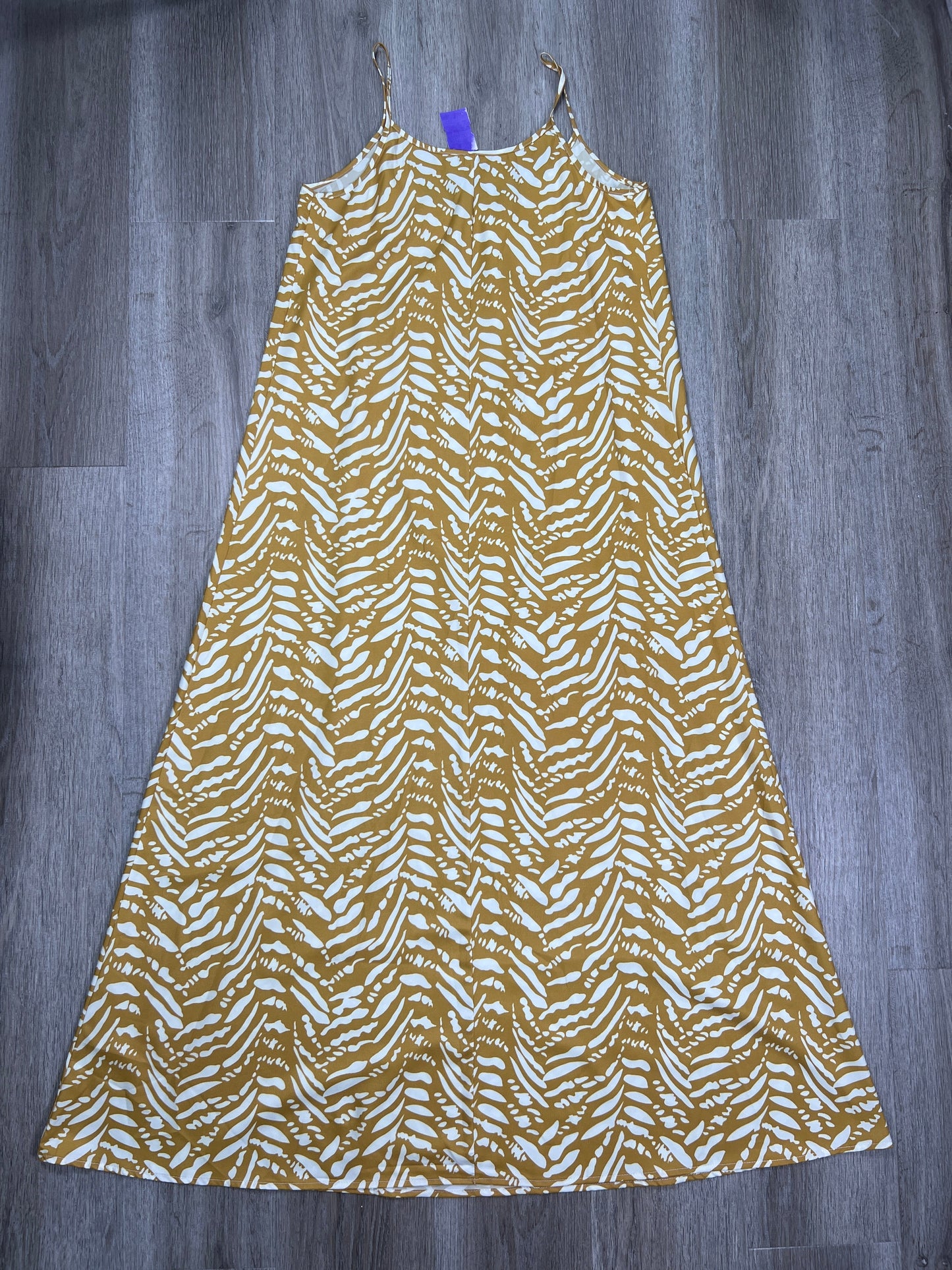 Yellow Dress Casual Maxi Cmf, Size S