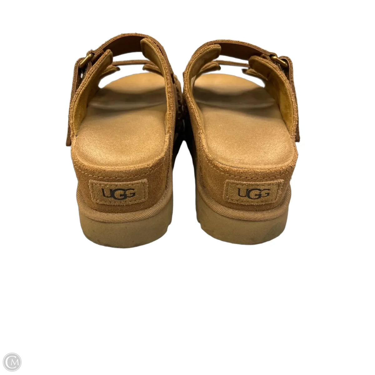 Sandals Designer By Ugg In Brown, Size: 6