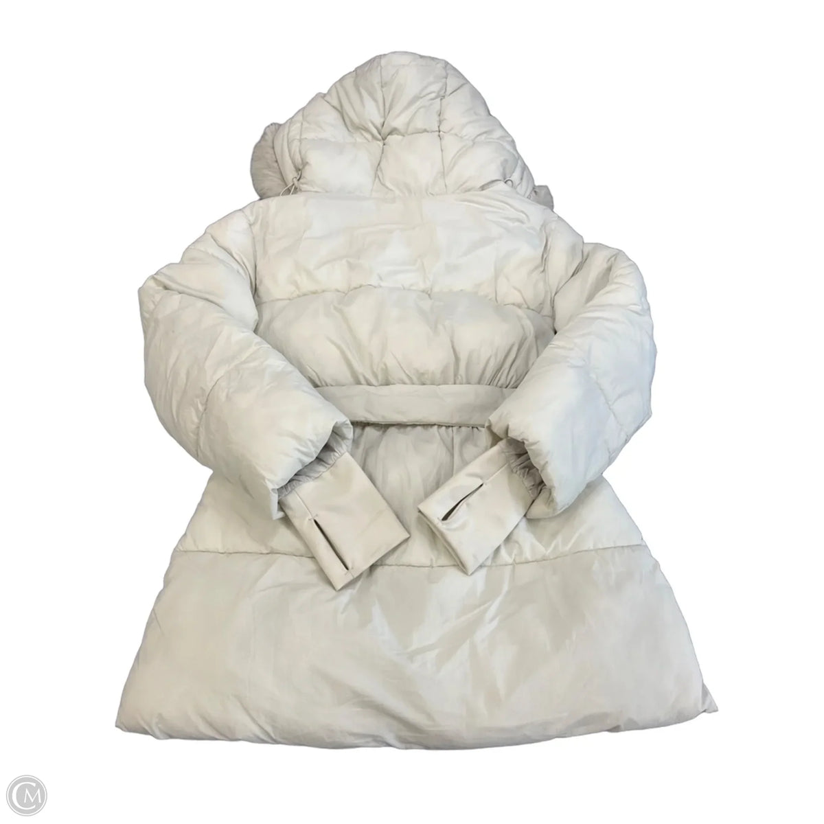 Coat Puffer & Quilted By Gap In Ivory, Size: M