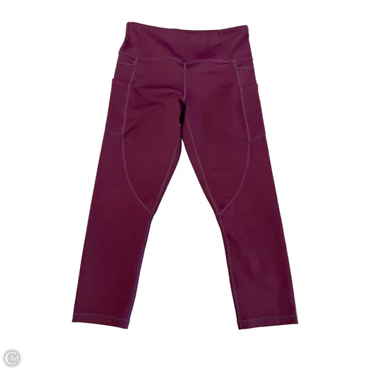 Athletic Leggings Capris By Zyia In Purple, Size: S