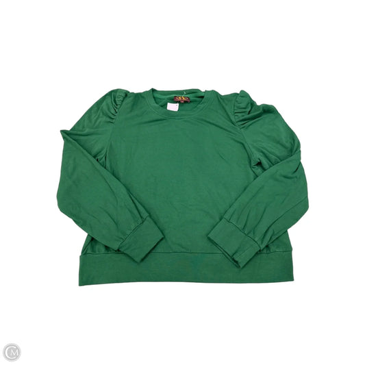 Top Long Sleeve By Ssys In Green, Size: Xl