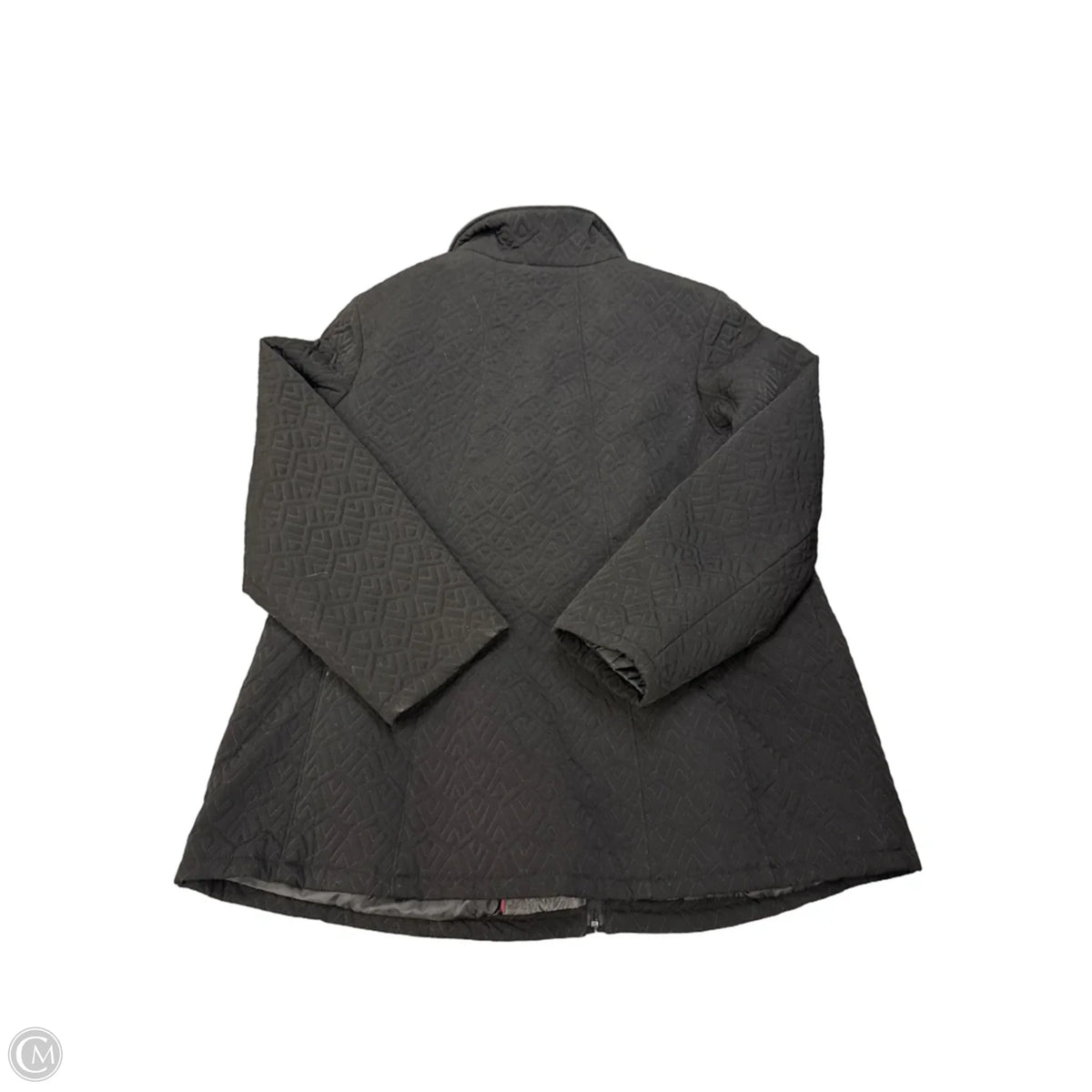 Jacket Puffer & Quilted By Gallery In Black, Size: 1x
