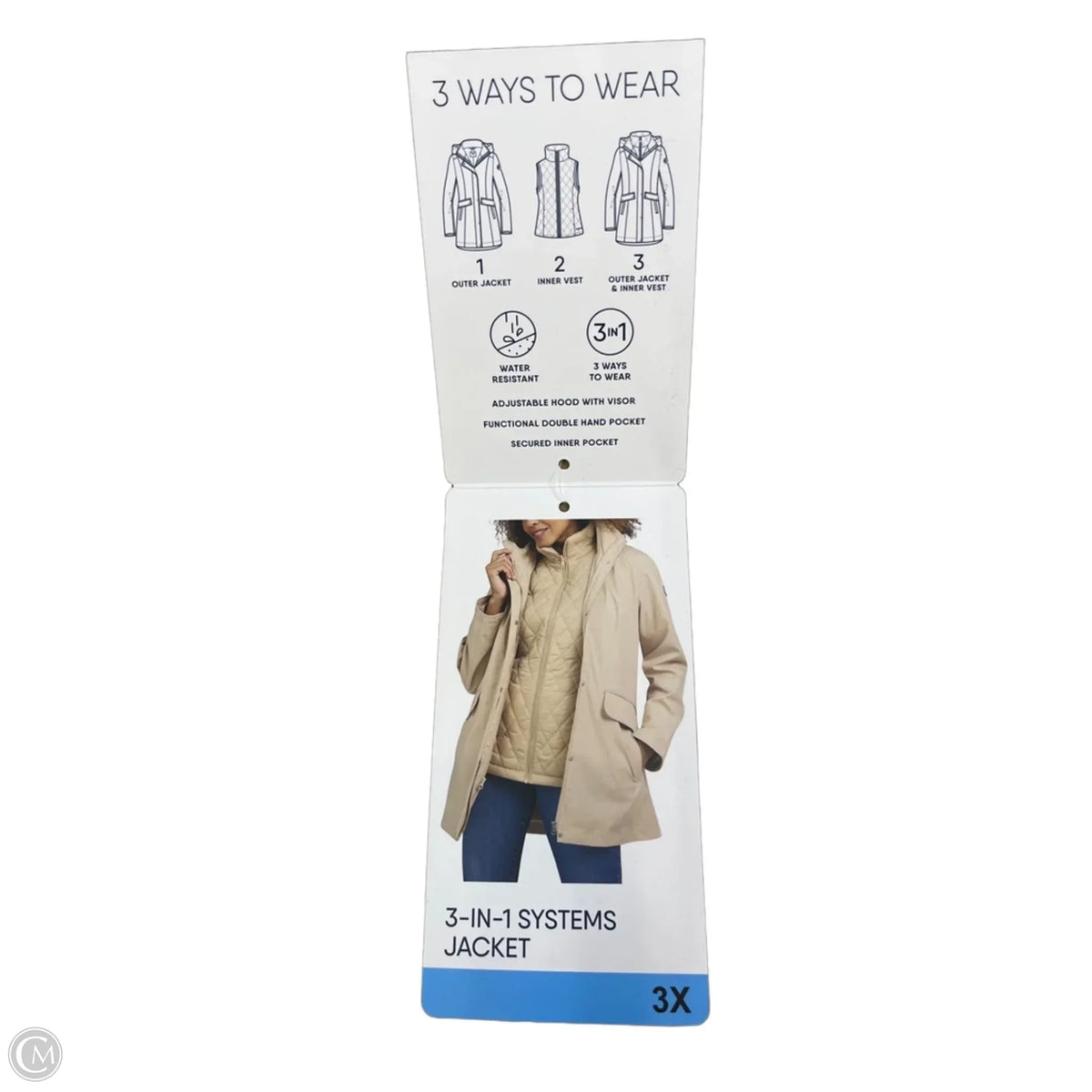 Jacket Other By Lands End In Tan, Size: 3x