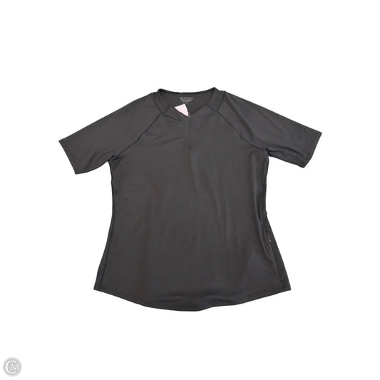 Athletic Top Short Sleeve By Athleta In Black, Size: S
