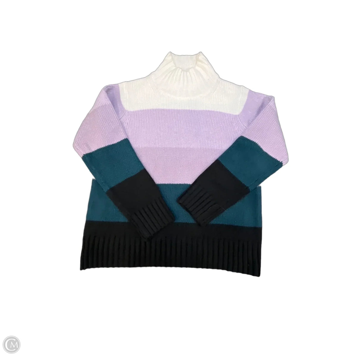 Sweater By Ann Taylor In Striped Pattern, Size: S
