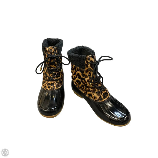 Boots Ankle Flats By Sam Edelman In Animal Print, Size: 7