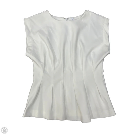 Blouse Sleeveless By Glam In White, Size: S