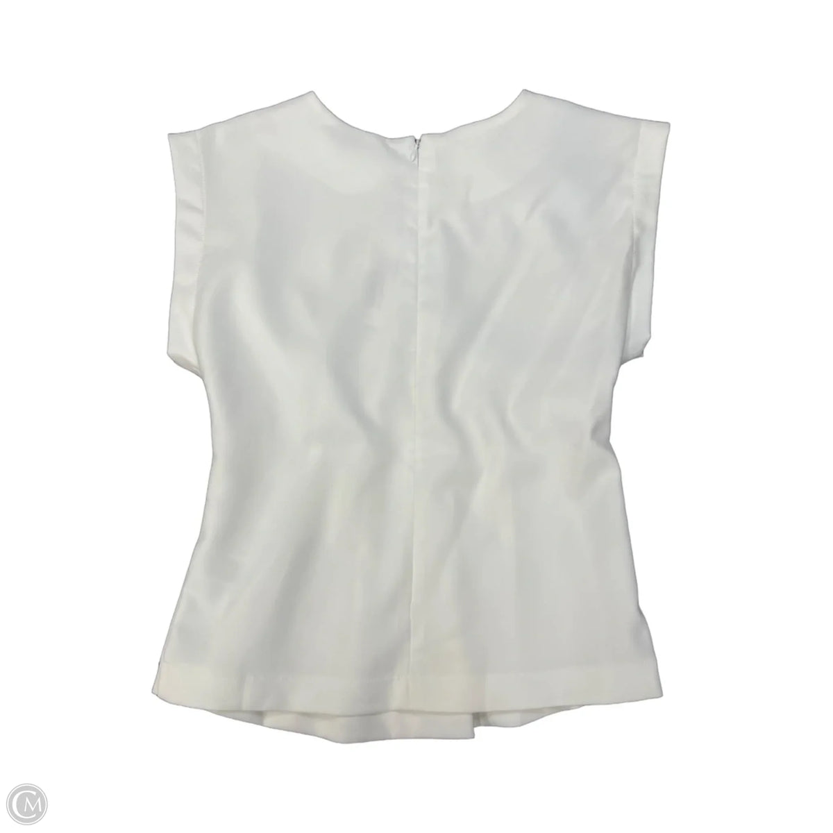 Blouse Sleeveless By Glam In White, Size: S