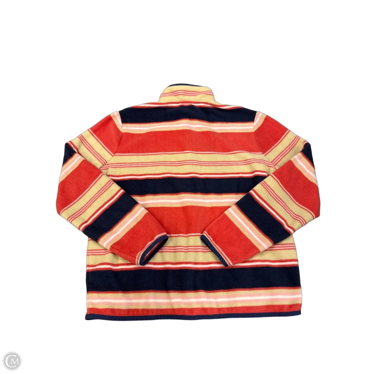 Sweatshirt Collar By Vineyard Vines In Striped Pattern, Size: L