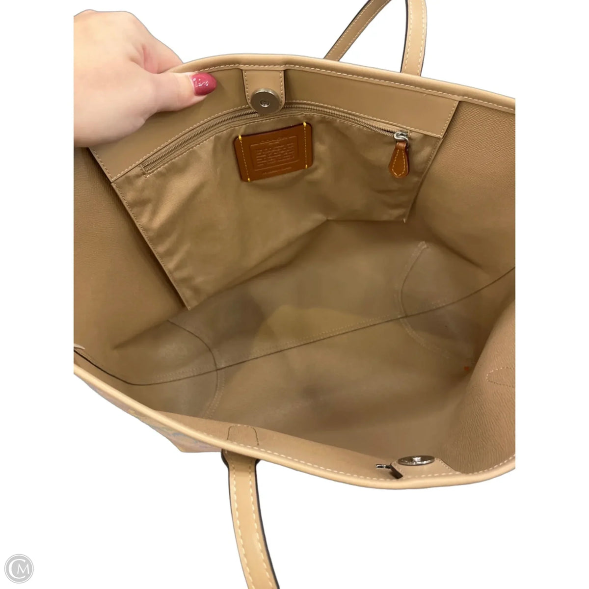 Tote Designer By Coach, Size: Large