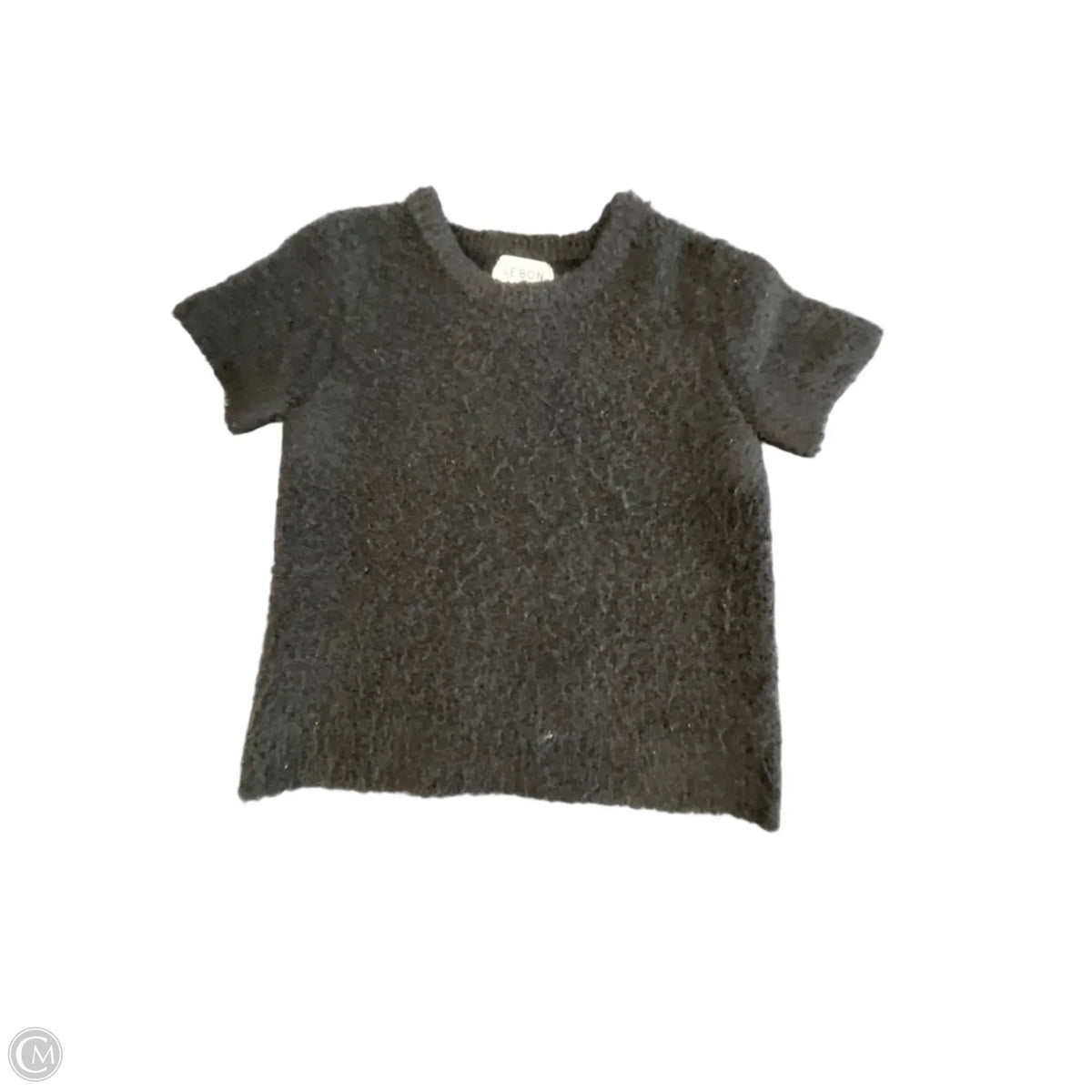 Sweater Short Sleeve By Cmb In Black, Size: M