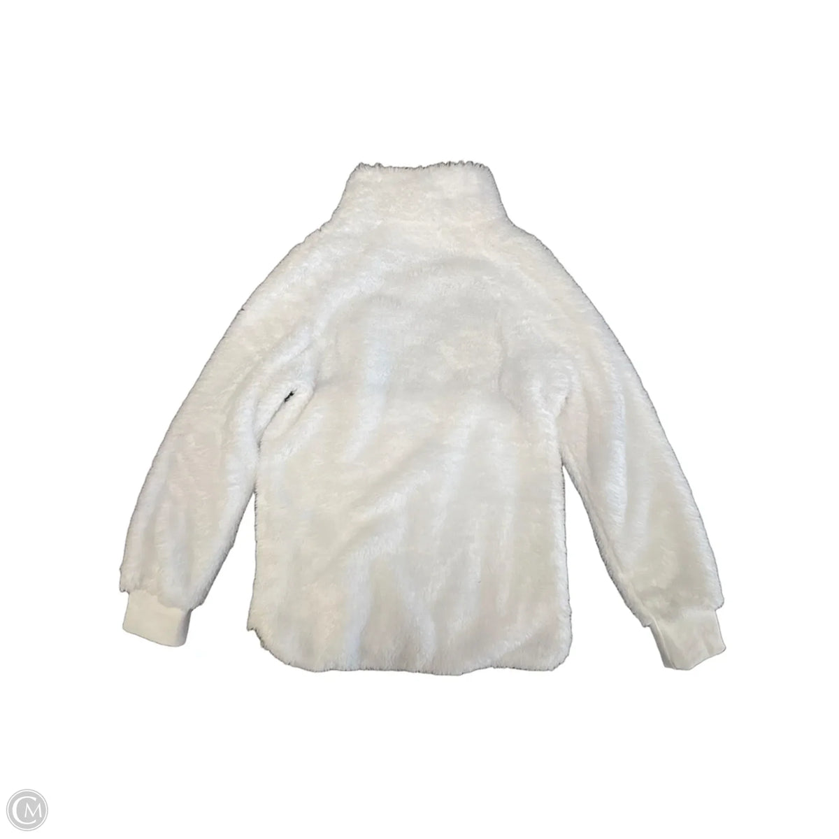 Sweatshirt Collar By Clothes Mentor In White, Size: S