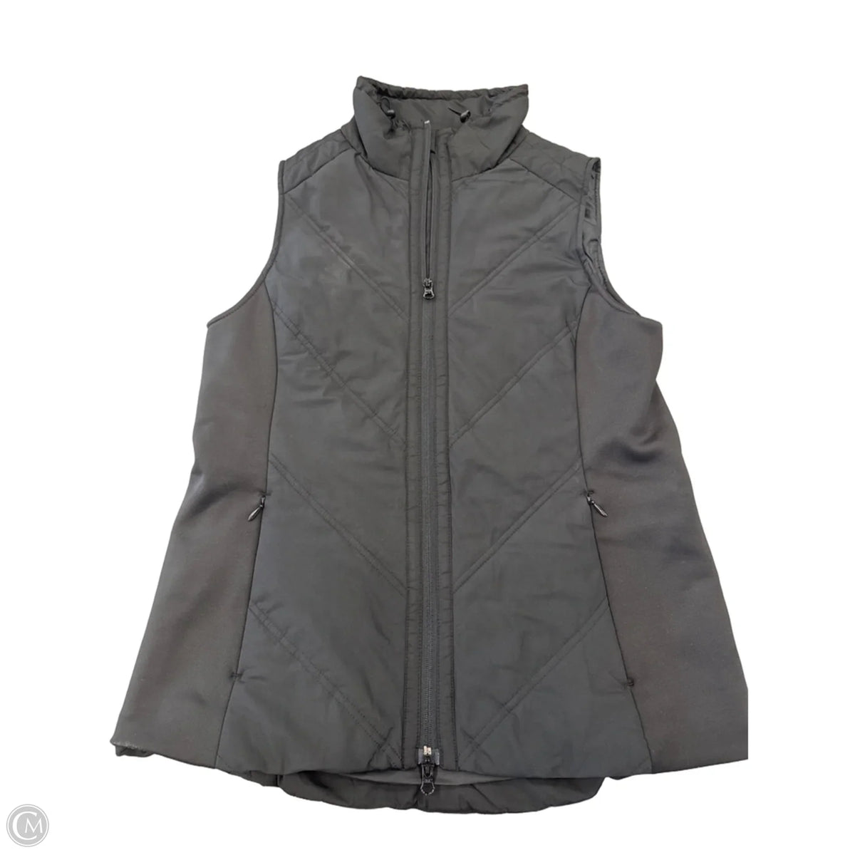 Vest Puffer & Quilted By Talbots In Black, Size: Mp