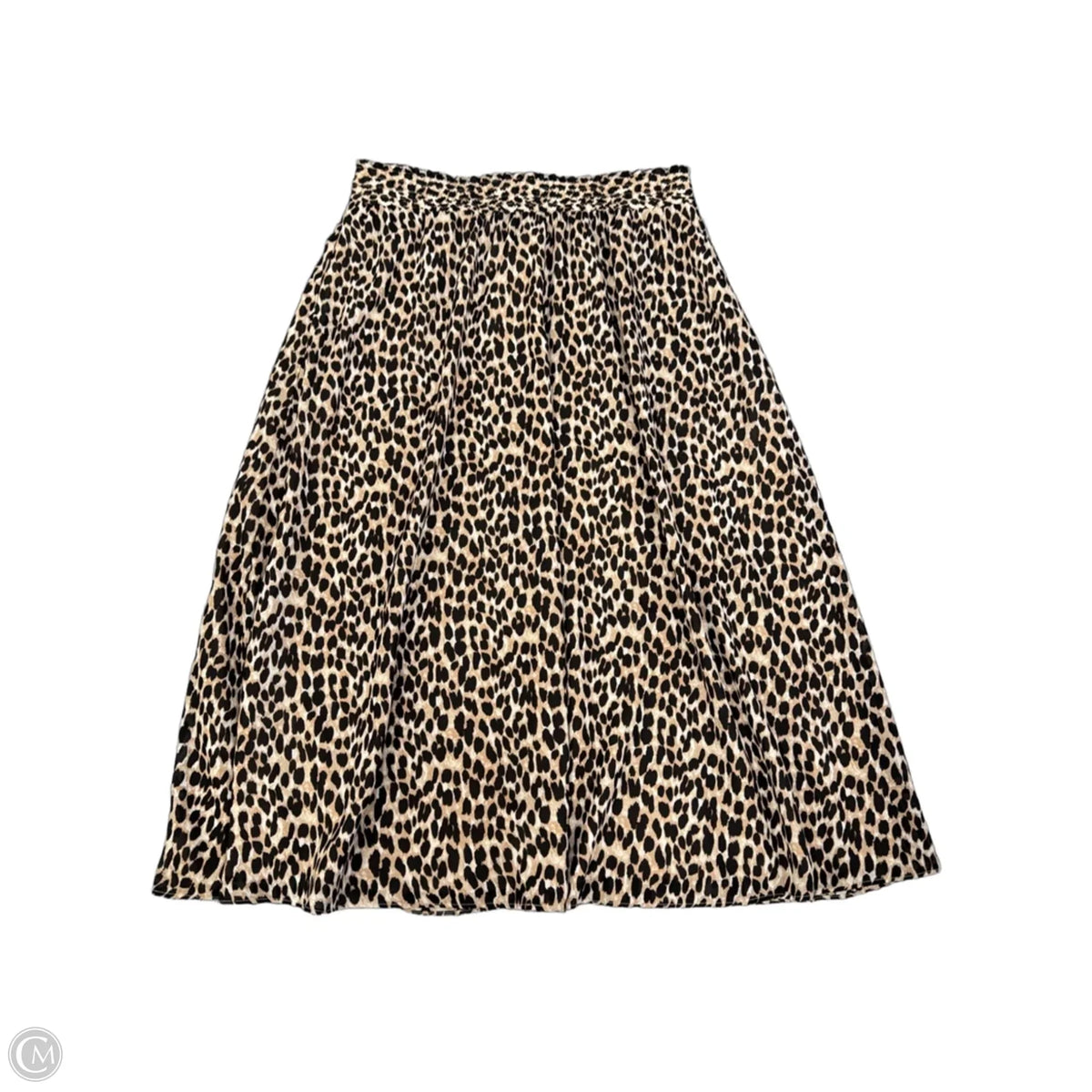 Skirt Midi By Loft In Leopard Print, Size: M