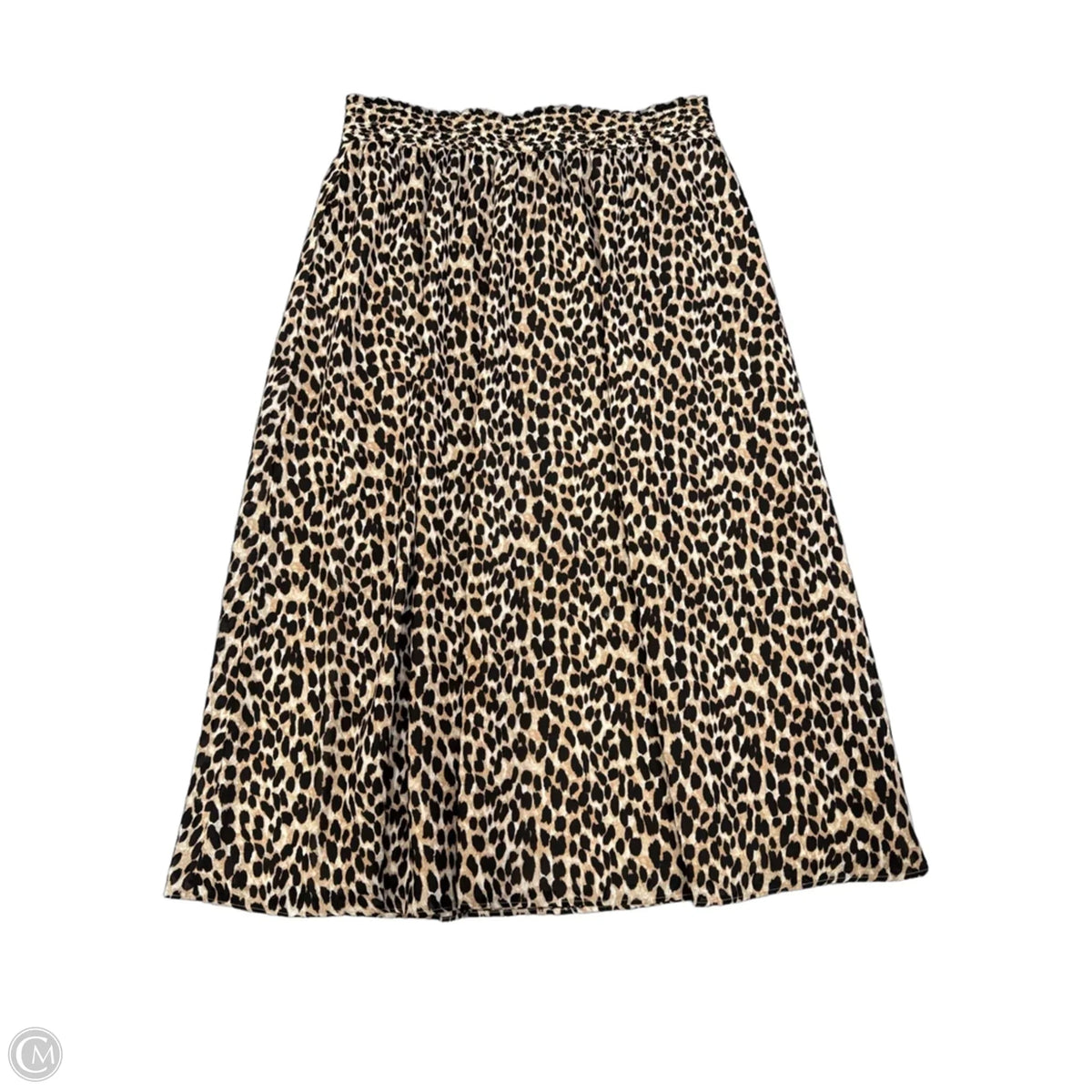 Skirt Midi By Loft In Leopard Print, Size: M
