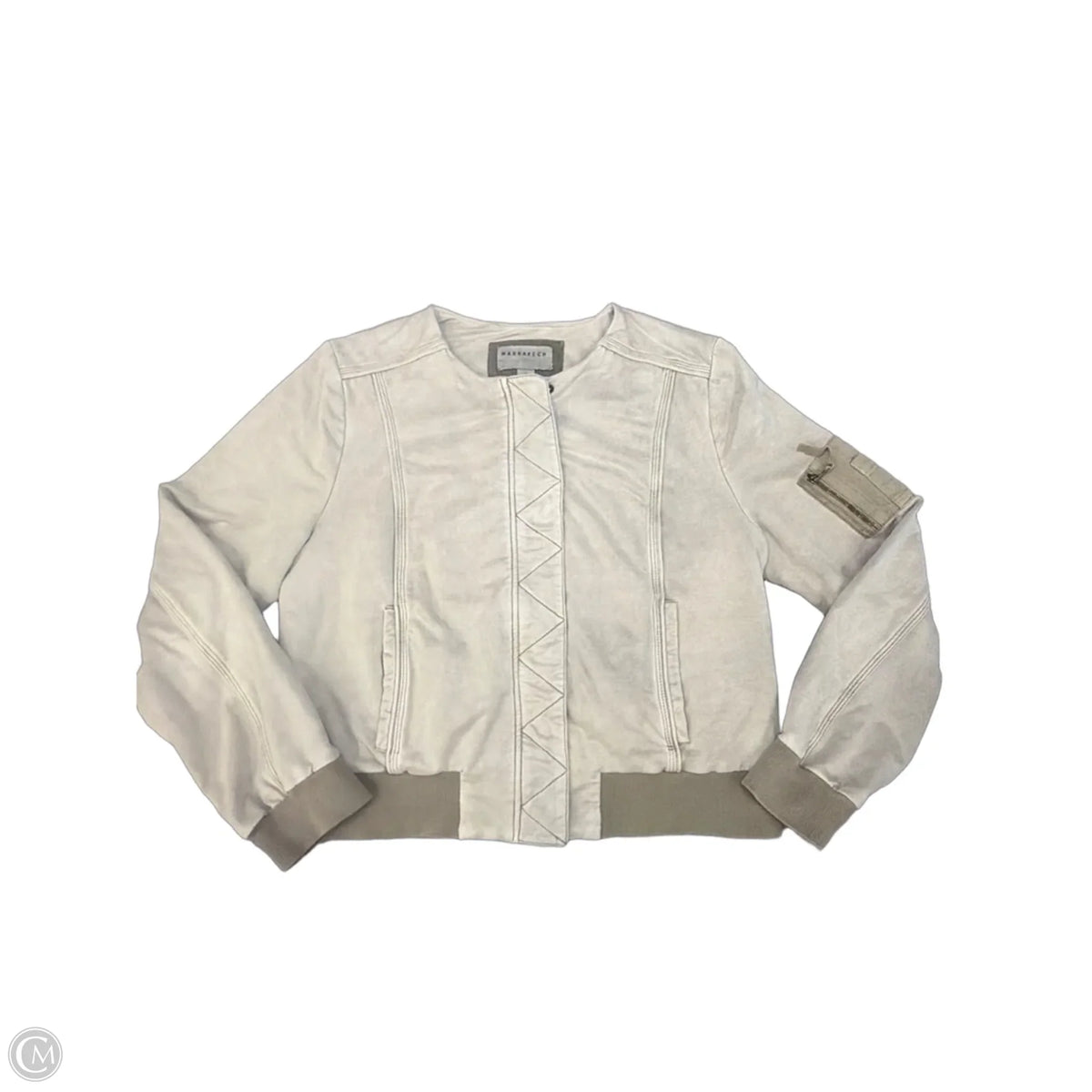 Jacket Moto By Marrakech In Taupe, Size: L