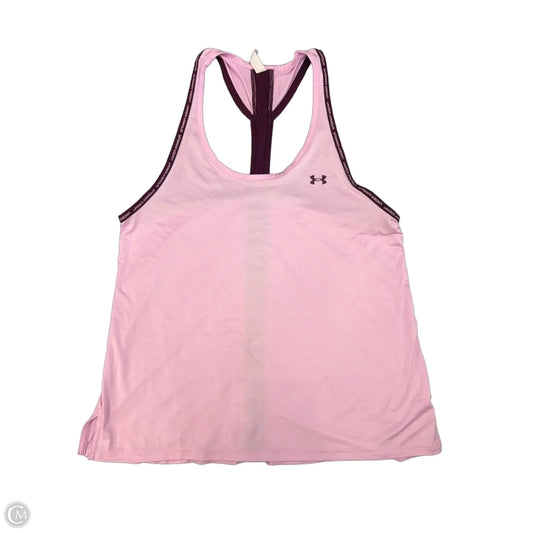 Athletic Tank Top By Under Armour In Pink, Size: S