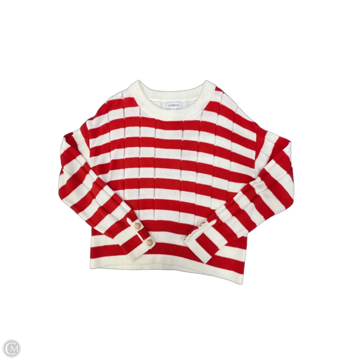 Sweater By Evereve In Striped Pattern, Size: S
