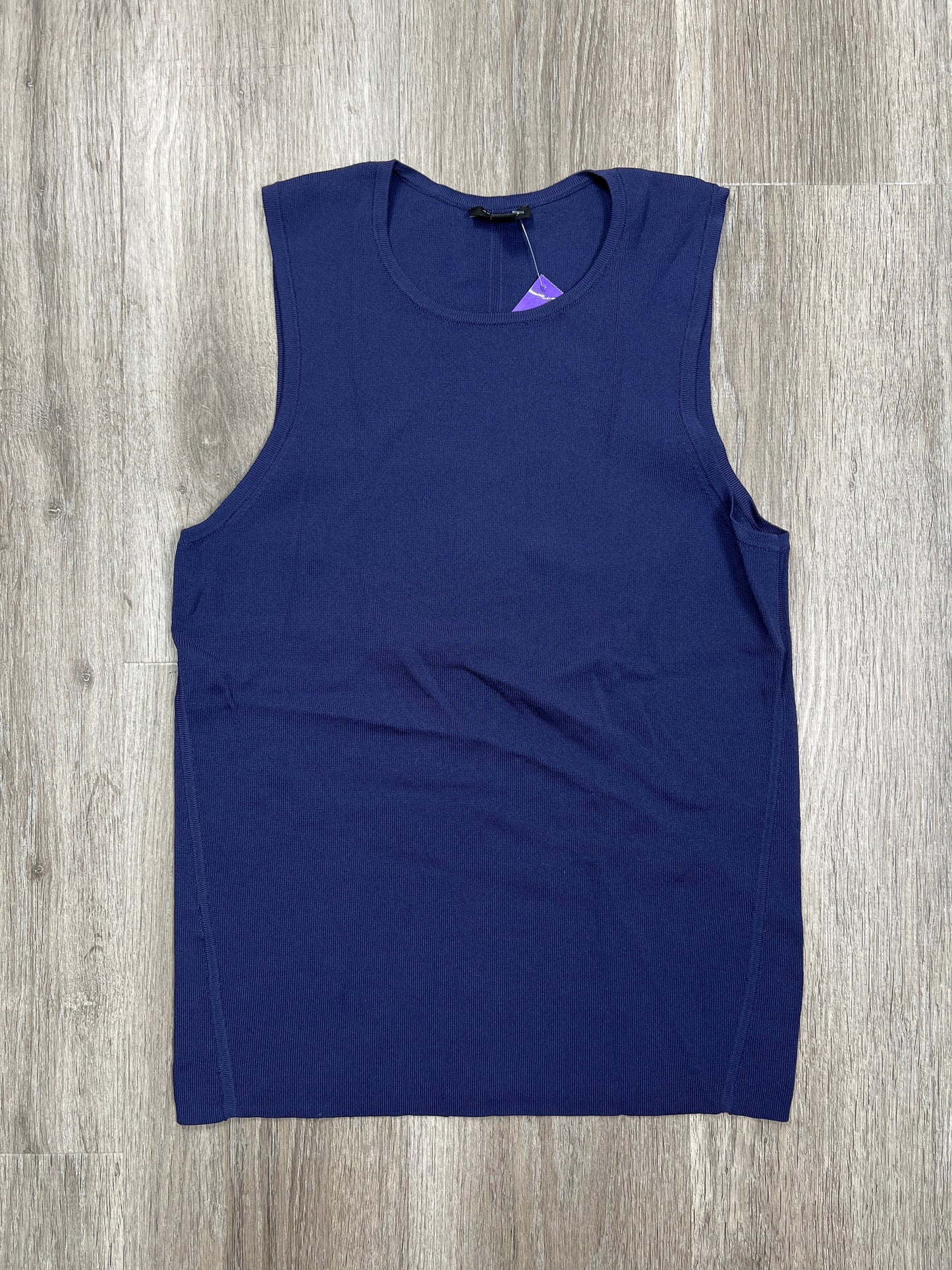 Navy Top Sleeveless Ann Taylor, Size Petite L