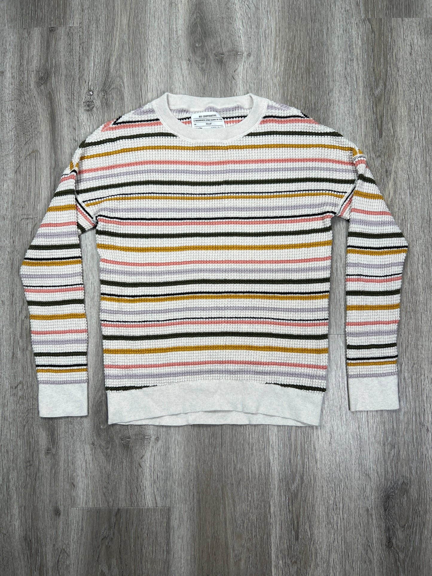 Striped Pattern Sweater Rei, Size Xs