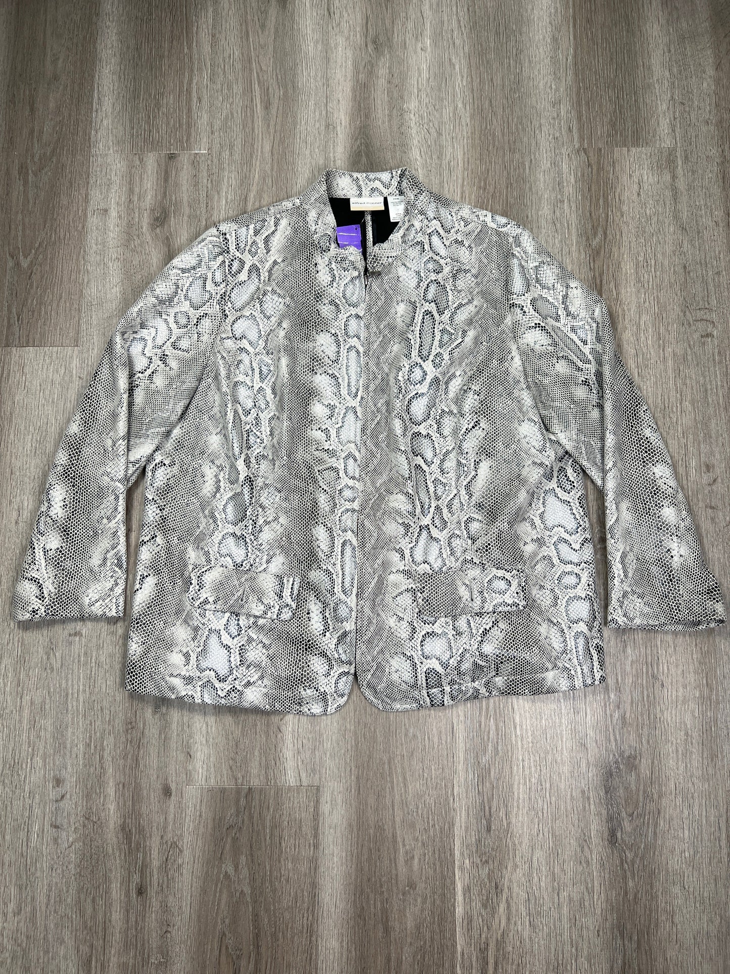 Snakeskin Print Jacket Other Alfred Dunner, Size 2x