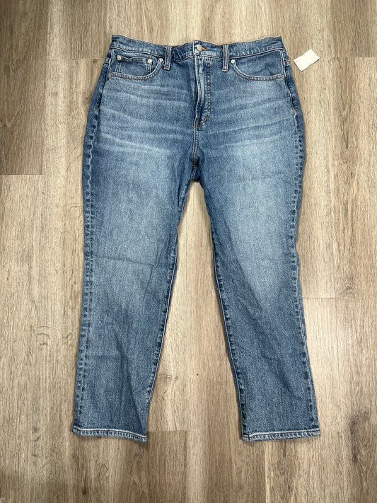 Blue Denim Jeans Boot Cut Madewell, Size 8