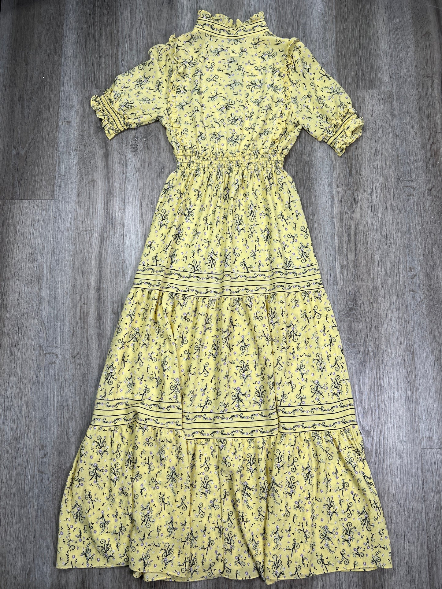 Yellow Dress Casual Maxi Max Studio, Size S