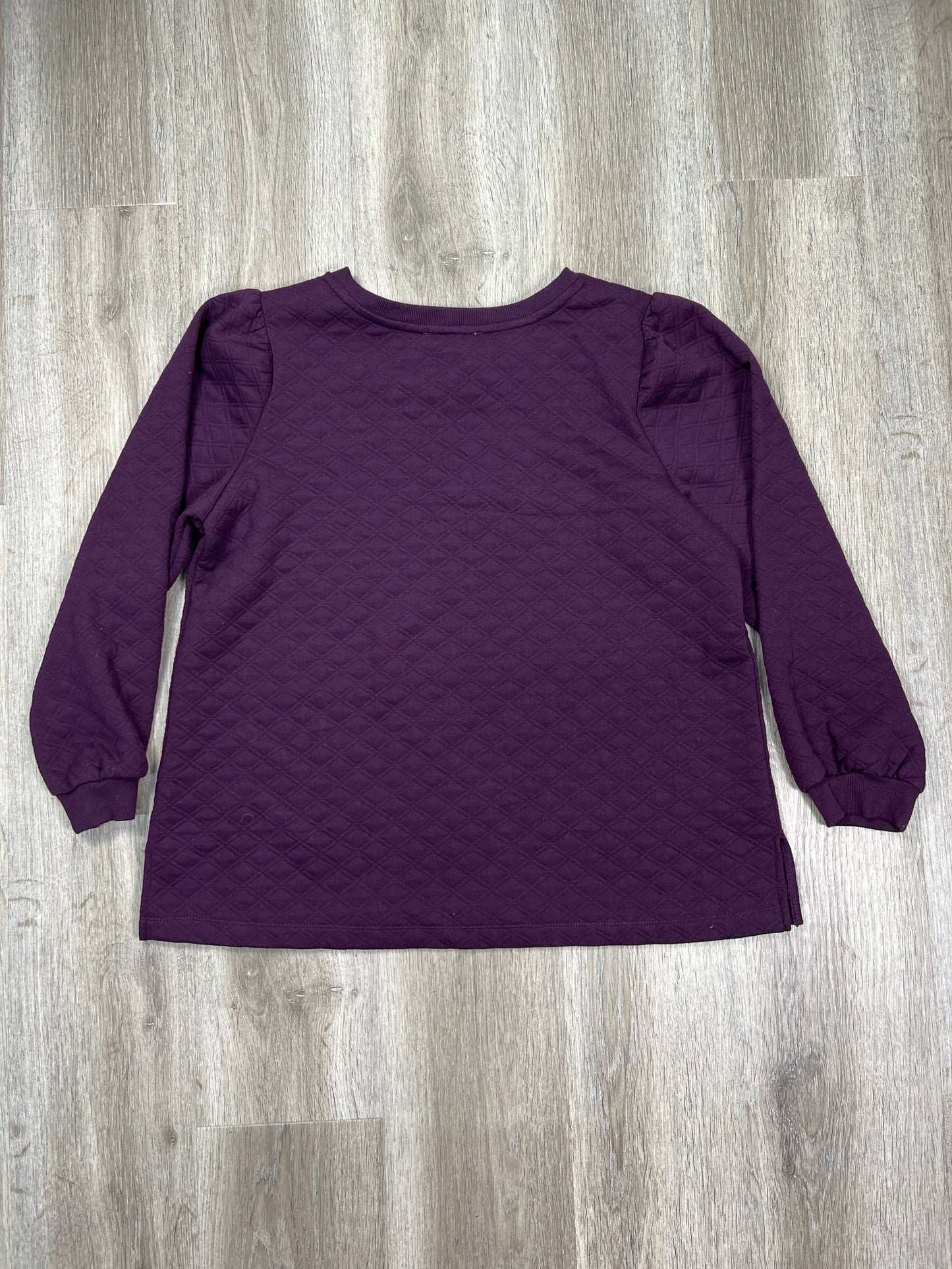 Purple Top Long Sleeve Workshop, Size 1x