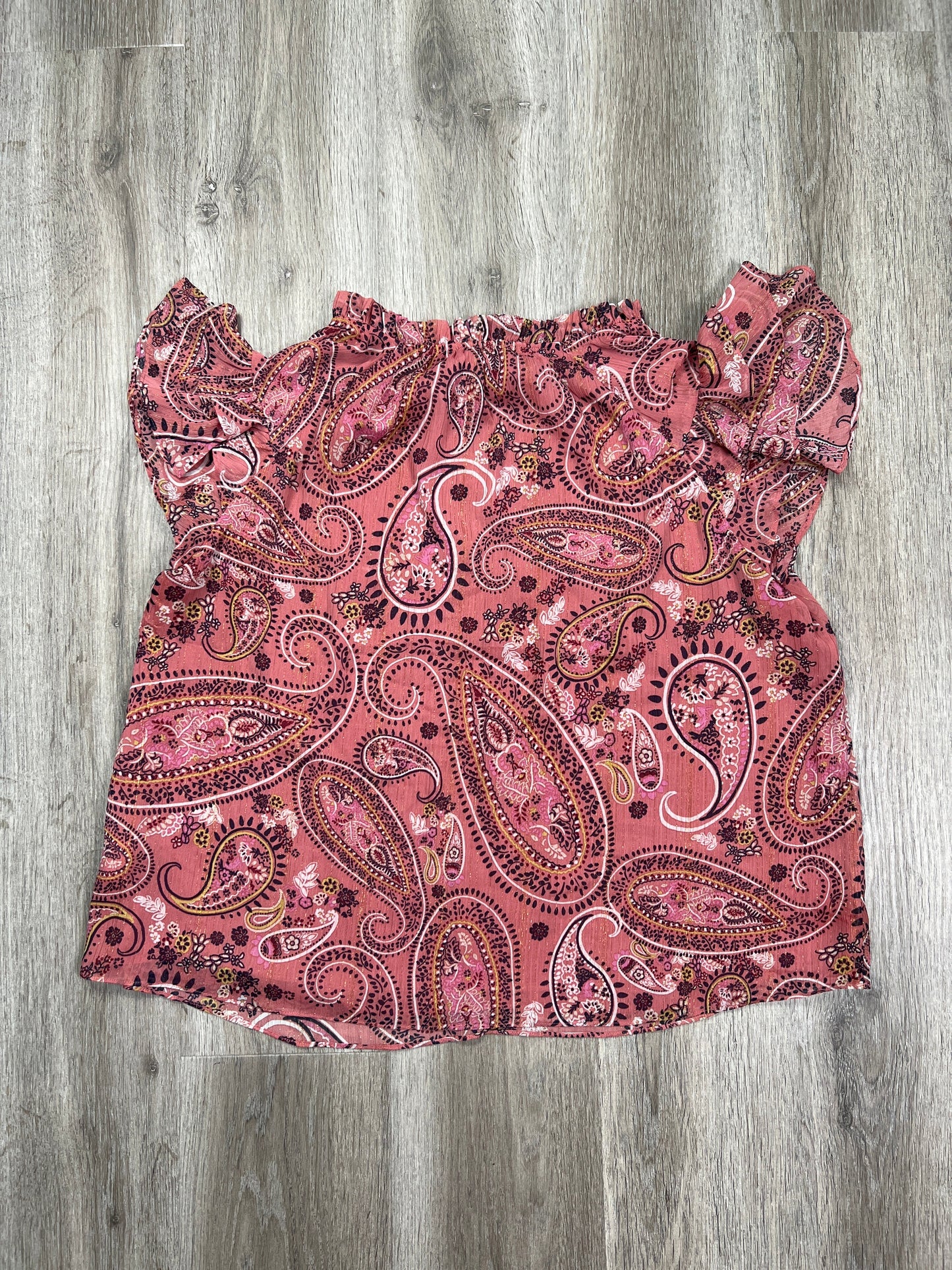 Pink Top Short Sleeve Rachel Zoe, Size Xl