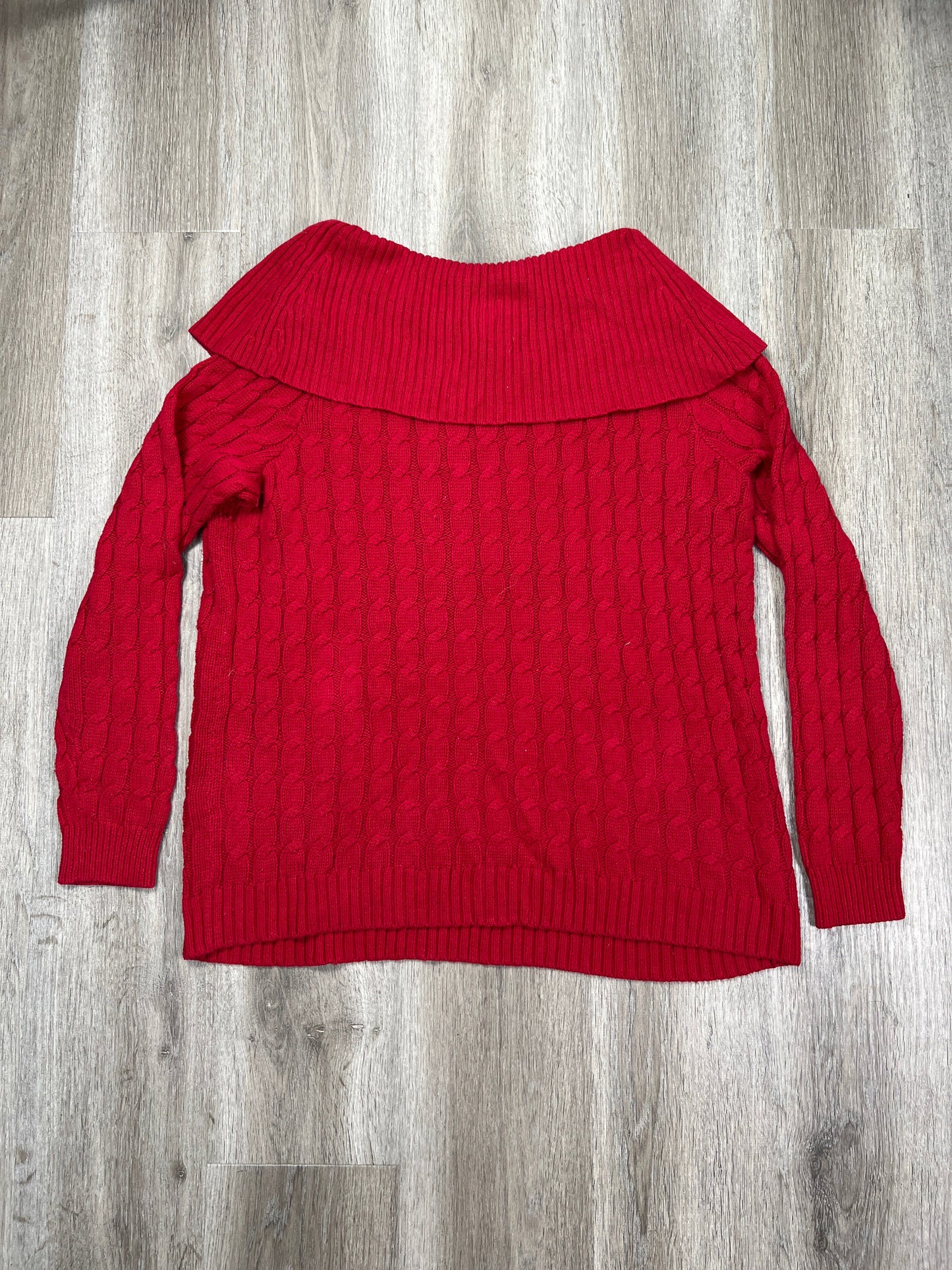 Sweater By Lane Bryant In Red, Size: M