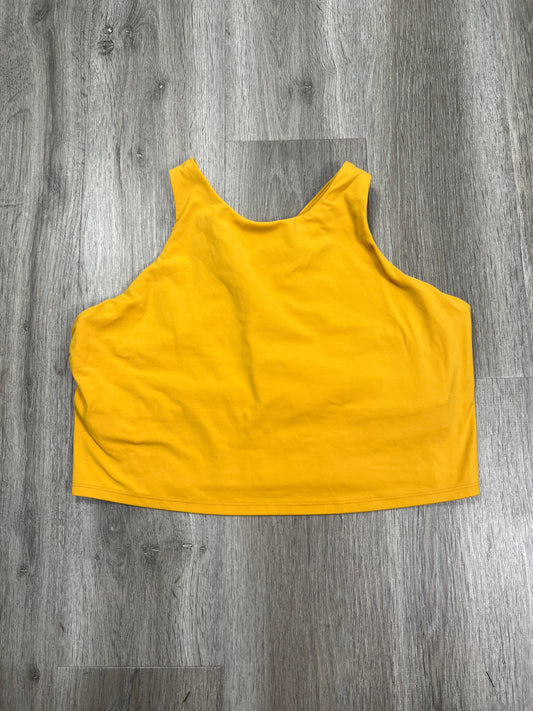 Athletic Bra By Athleta In Yellow, Size: 1x