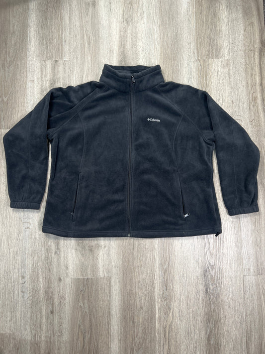 Jacket Fleece By Columbia In Black, Size: 3x