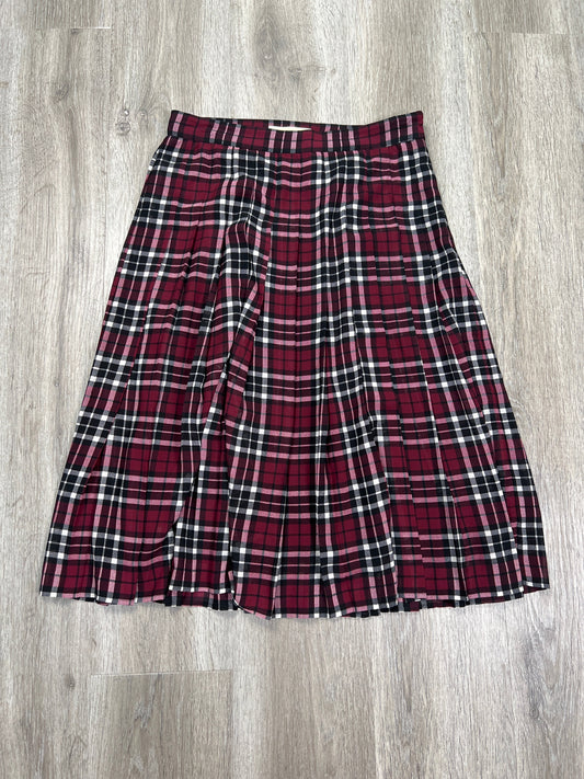 Skirt Midi By Michael By Michael Kors In Plaid Pattern, Size: S