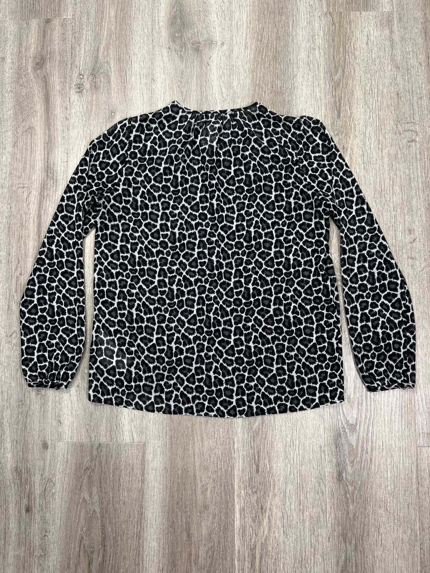 Blouse Long Sleeve By Michael By Michael Kors In Animal Print, Size: S