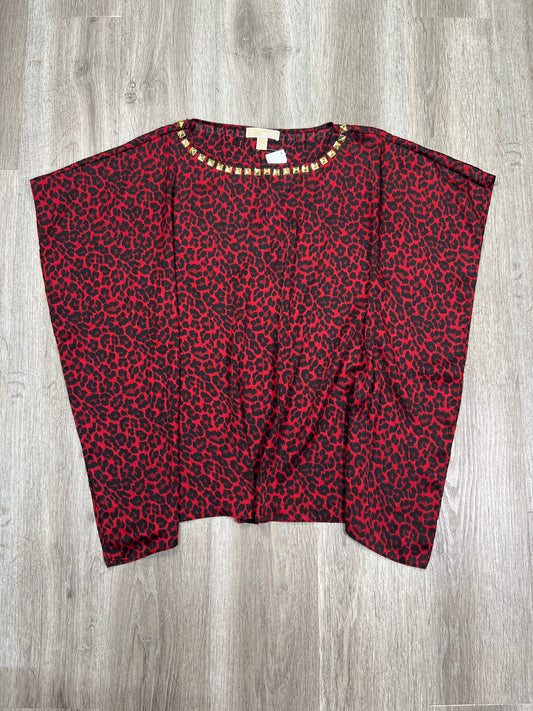 Top Short Sleeve By Michael By Michael Kors In Animal Print, Size: S