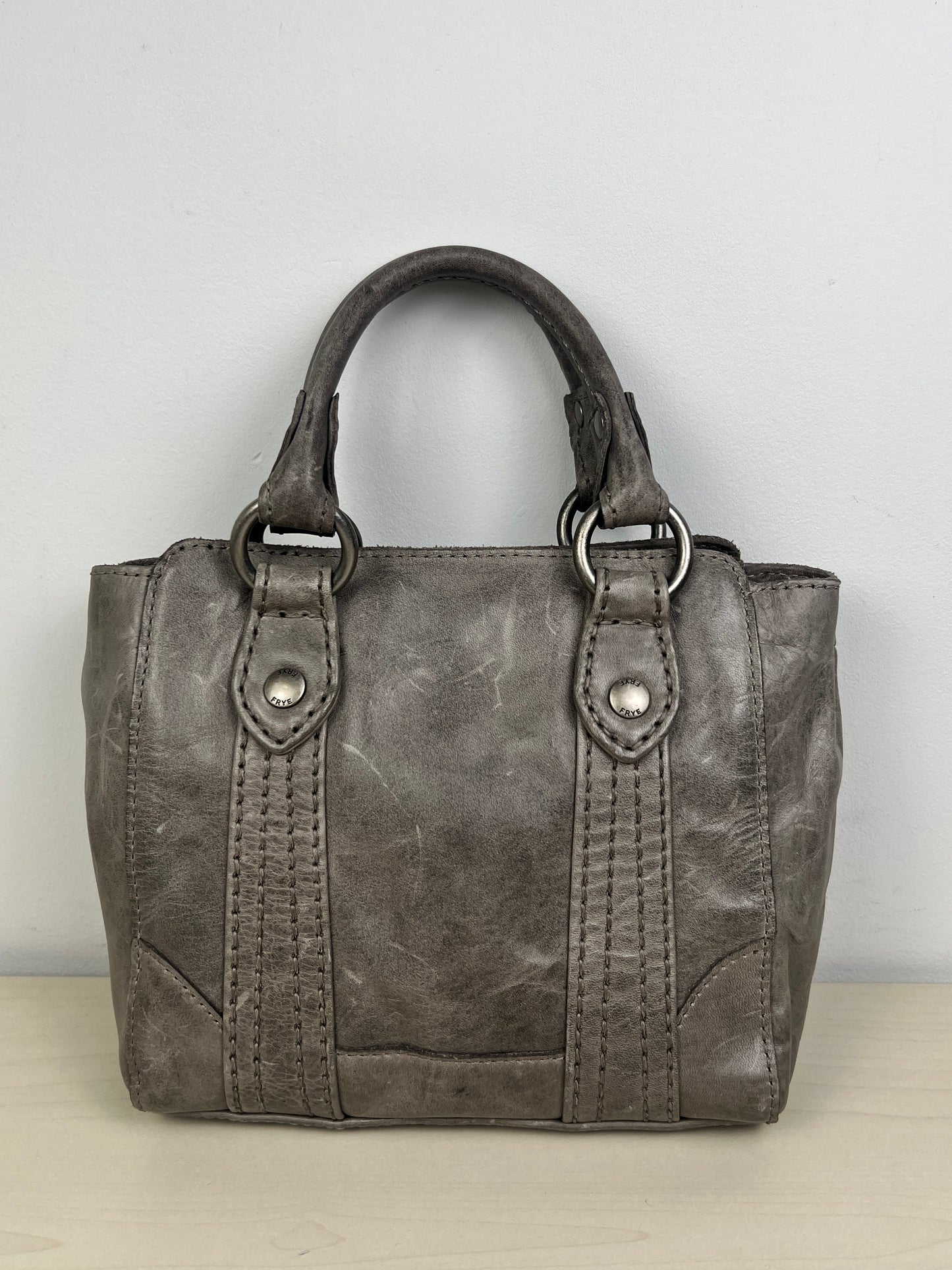 Handbag Leather By Frye, Size: Small