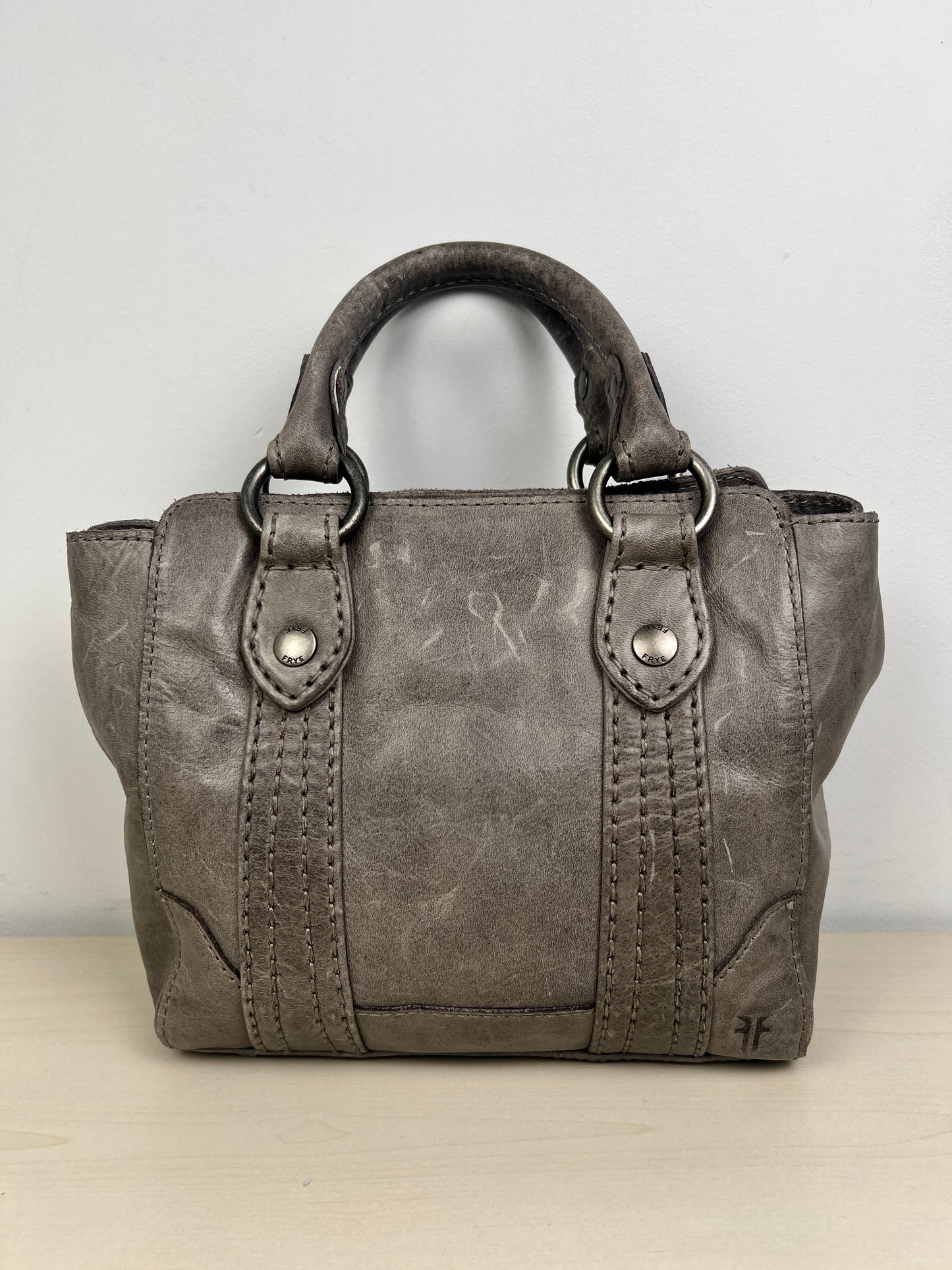 Handbag Leather By Frye, Size: Small