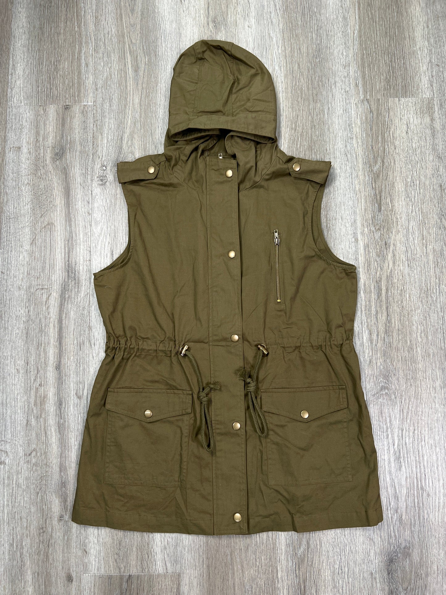 Vest Other By Zenana Outfitters In Green, Size: L