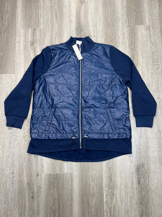 Jacket Puffer & Quilted By Chicos In Blue, Size: 2