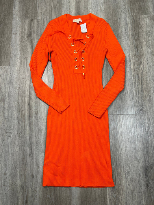 Dress Casual Short By Michael By Michael Kors In Orange, Size: M