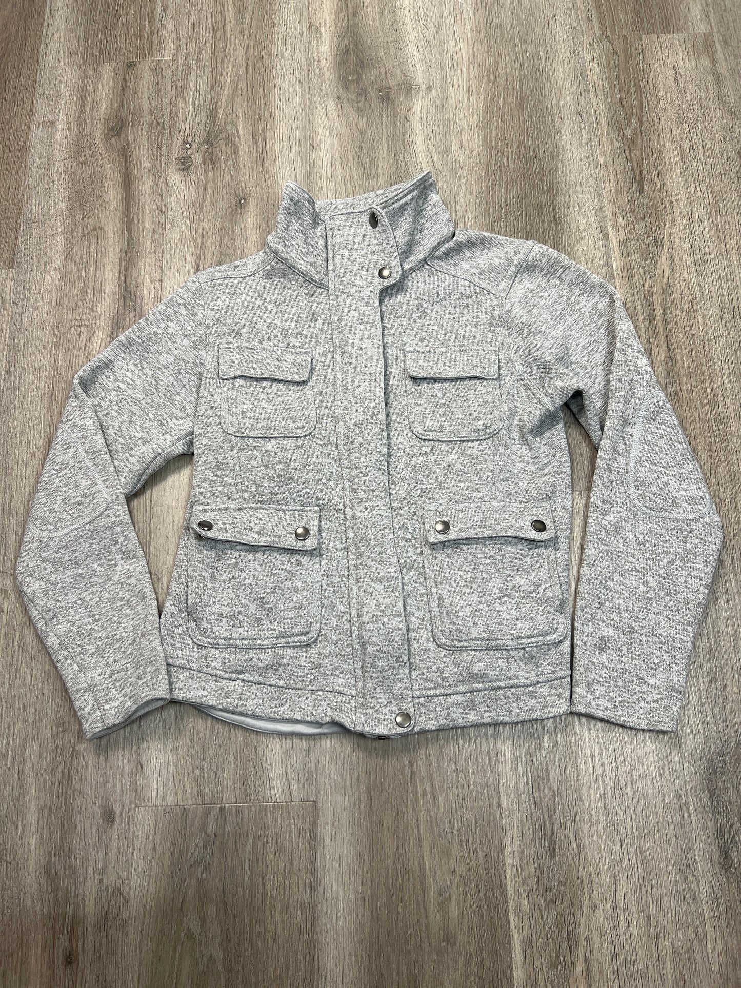 Athletic Jacket By Patagonia In Grey, Size: M