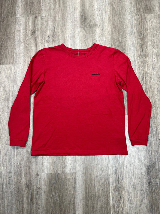 Top Long Sleeve By Patagonia In Red, Size: M