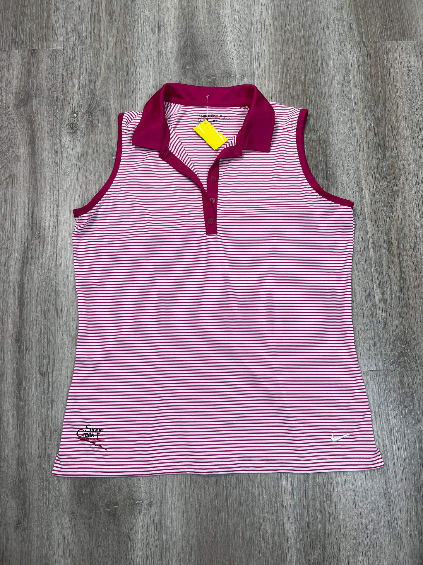 Athletic Tank Top By Nike Apparel In Pink, Size: L